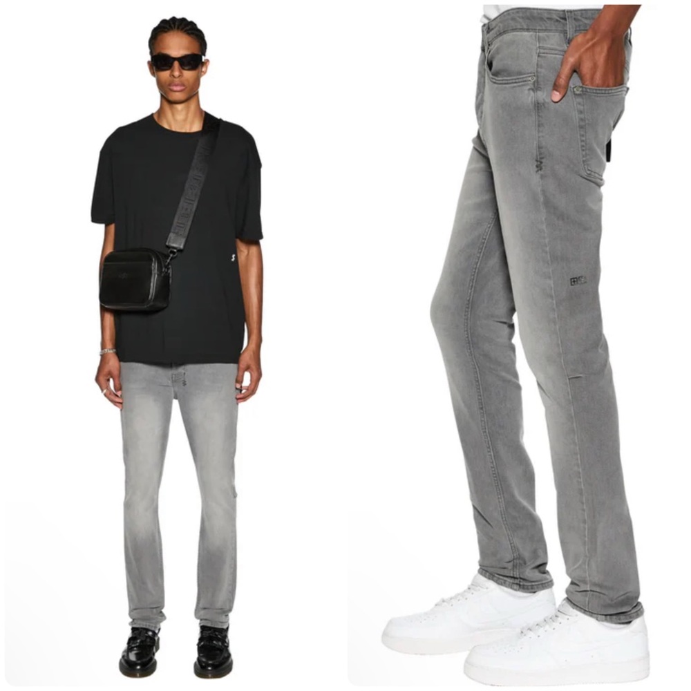 Ksubi Chitch Prodigy Slim Fit Stretch Men’s Gray Jeans Size 31 Button Fly